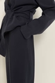 Gestreepte wide-leg broek met elastische taille