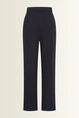 Gestreepte wide-leg broek met elastische taille