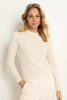 Gestructureerde top in stretch-jersey