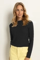 Gestructureerde top in stretch-jersey