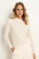 Gestructureerde top in stretch-jersey