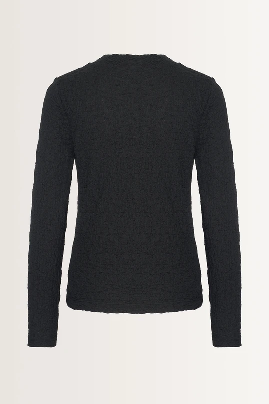 Gestructureerde top in stretch-jersey