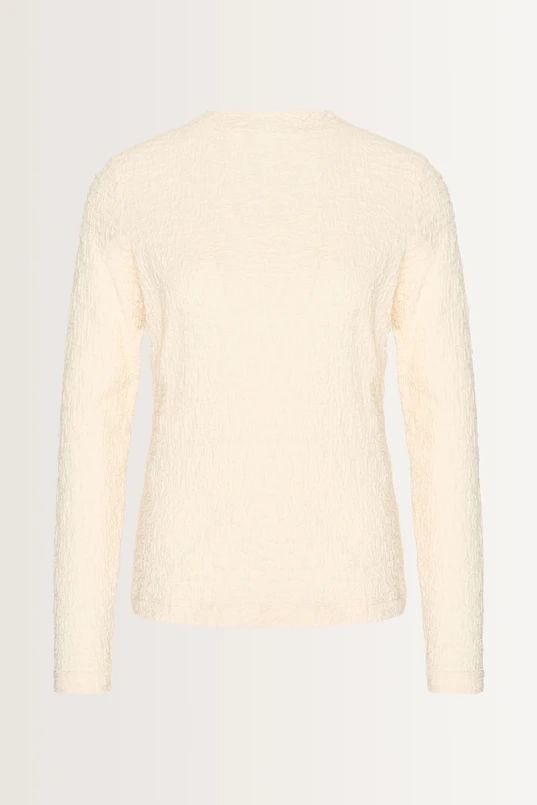 Gestructureerde top in stretch-jersey