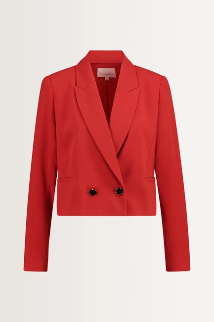 Getailleerde cropped blazer