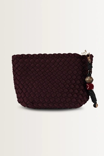 Gevlochten pouch met charm