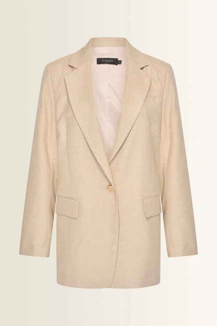 Gevoerde blazer met klassieke reverskraag