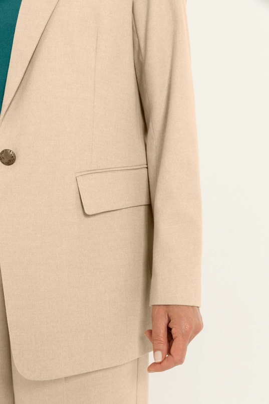Gevoerde blazer met klassieke reverskraag