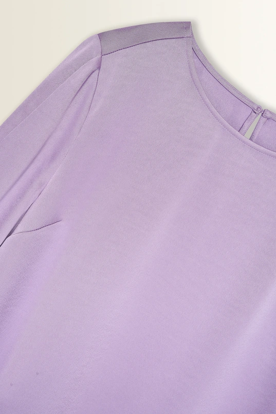 Geweven blouse met subtiele glans