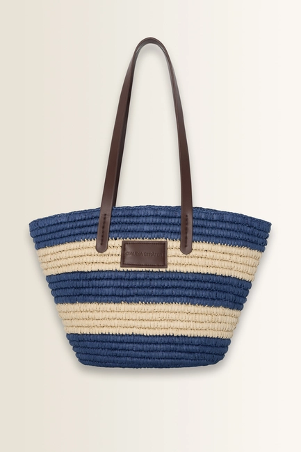 Geweven bucket bag