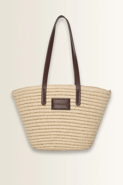 Geweven bucket bag