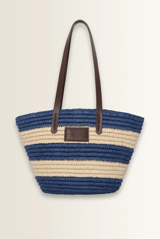 Geweven bucket bag