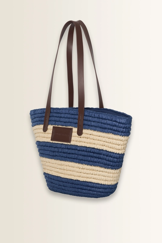 Geweven bucket bag