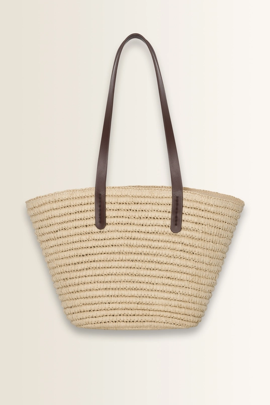 Geweven bucket bag