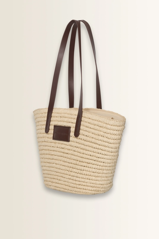 Geweven bucket bag