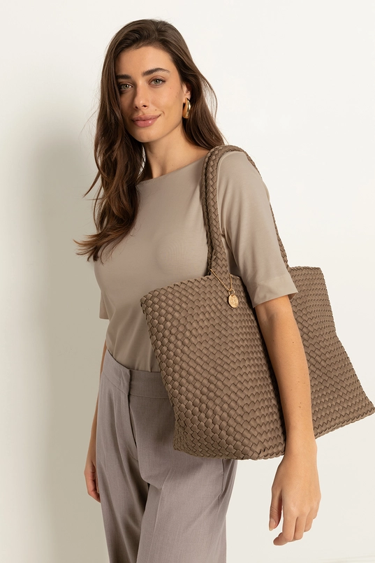 Geweven shopper