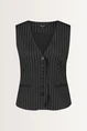 Gilet krijtstreep