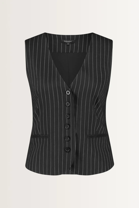 Gilet krijtstreep
