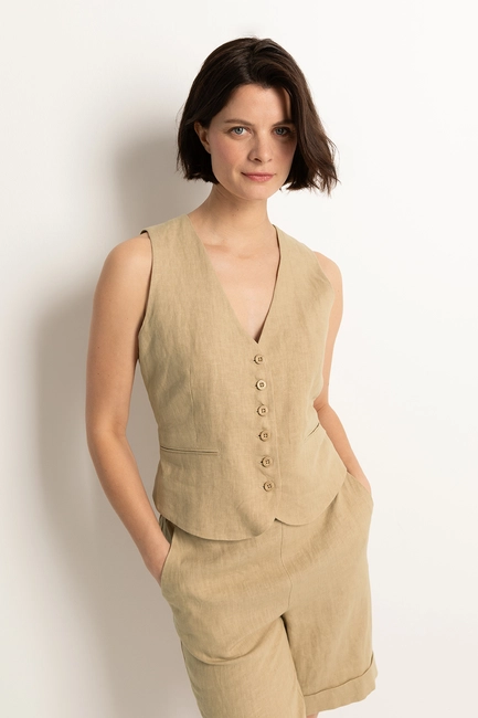 Gilet linnen