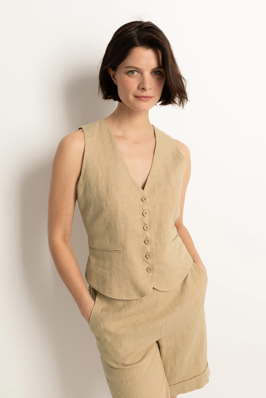 Gilet linnen