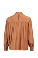 Glanzende blouse met col