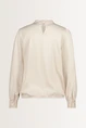 Glanzende blouse met keyhole-detail