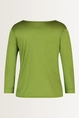 Glanzende top met plooihals