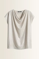 Glanzende top met watervalhals Kevine Someday