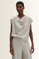 Glanzende top met watervalhals Kevine Someday