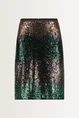 Glitterrok met kleurverloop