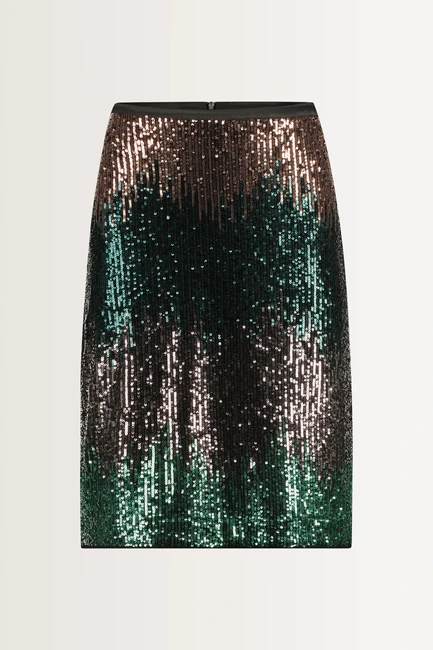Glitterrok met kleurverloop