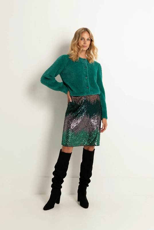 Glitterrok met kleurverloop