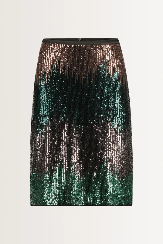 Glitterrok met kleurverloop