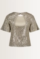 Glittertop met ronde hals Vera Mont