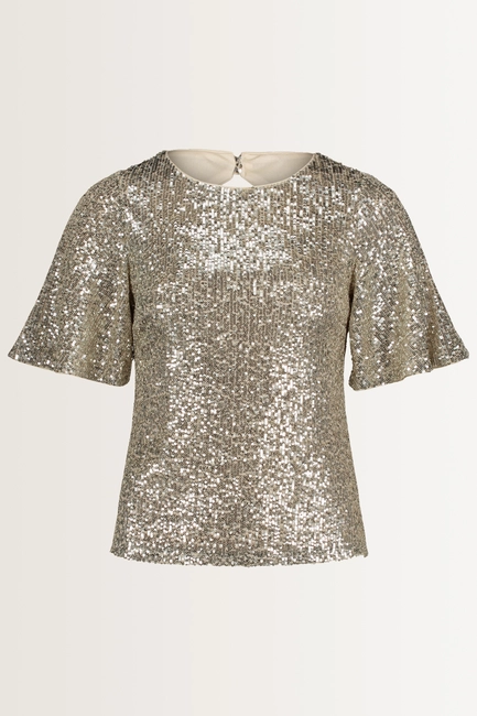 Glittertop met ronde hals Vera Mont