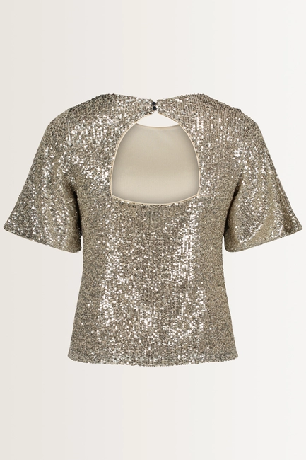 Glittertop met ronde hals Vera Mont