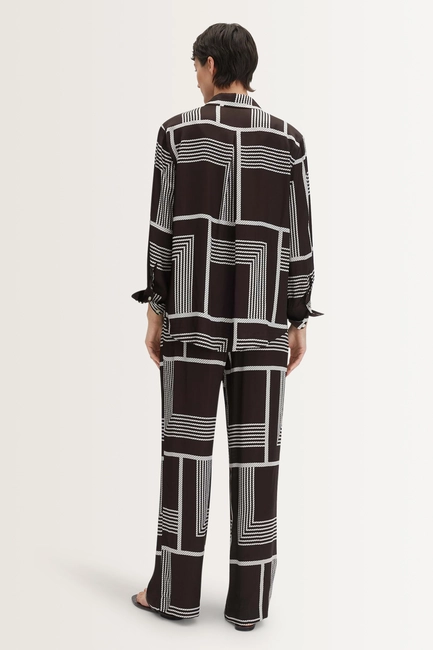 Grafisch dessin broek Cevil grid Someday