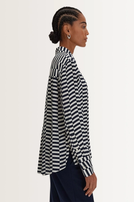 Grafische blouse subtiele glans Zphere Someday