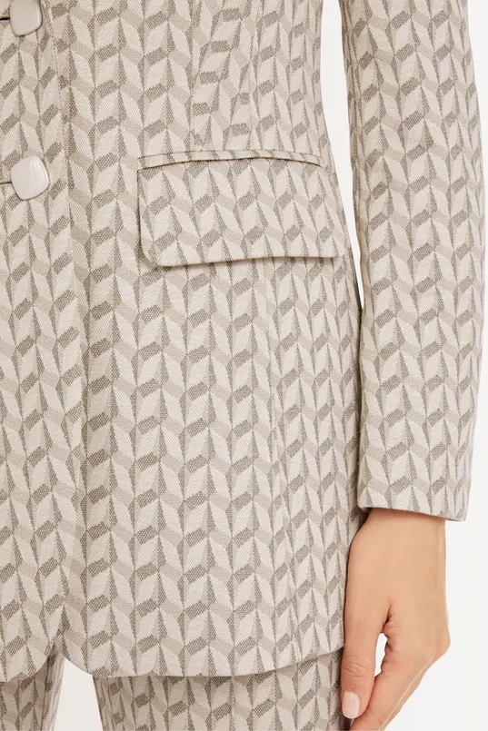 Grafische jersey blazer Marc Cain