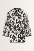 Grafische kimono quilted effect