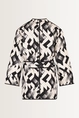 Grafische kimono quilted effect