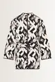 Grafische kimono quilted effect