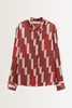 Grafische satijnen blouse Zinnova Someday