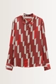Grafische satijnen blouse Zinnova Someday