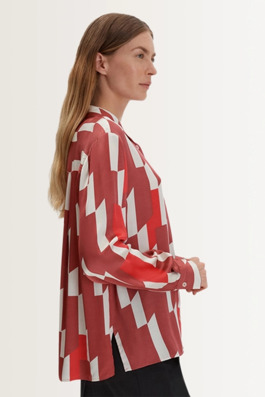 Grafische satijnen blouse Zinnova Someday