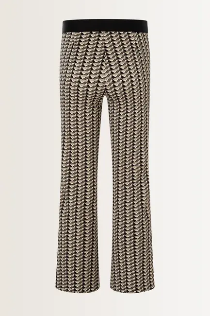 Grafische slim-fit broek Faith Cambio