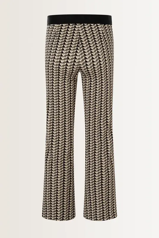 Grafische slim-fit broek Faith Cambio