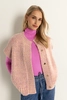 Grofgebreid alpaca blend gilet