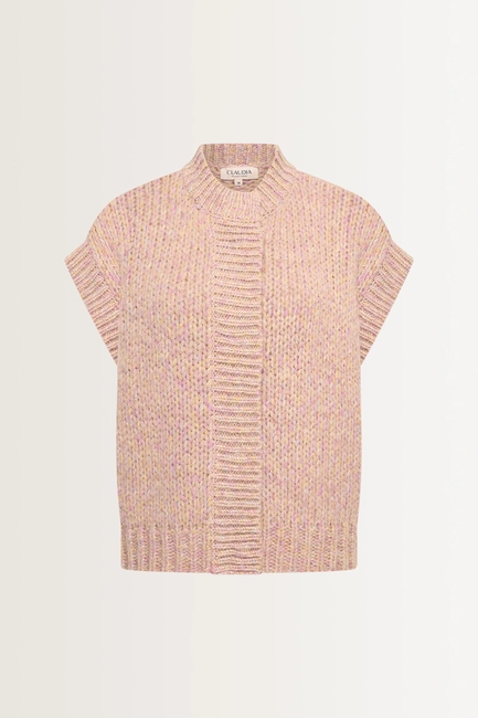 Grofgebreid alpaca blend gilet
