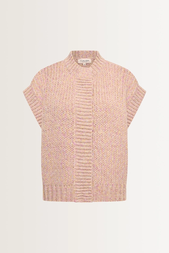 Grofgebreid alpaca blend gilet
