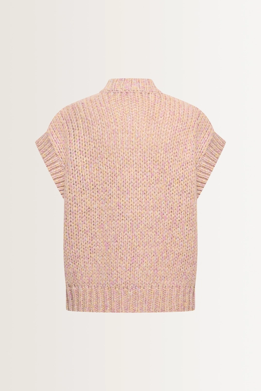 Grofgebreid alpaca blend gilet
